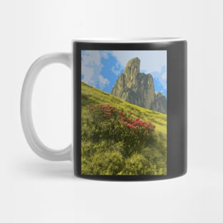 Slanted Flowers - Landscape Mug